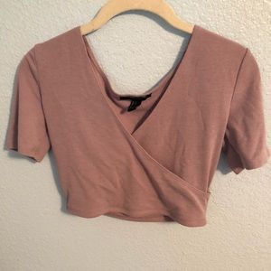Surplice Crop Top